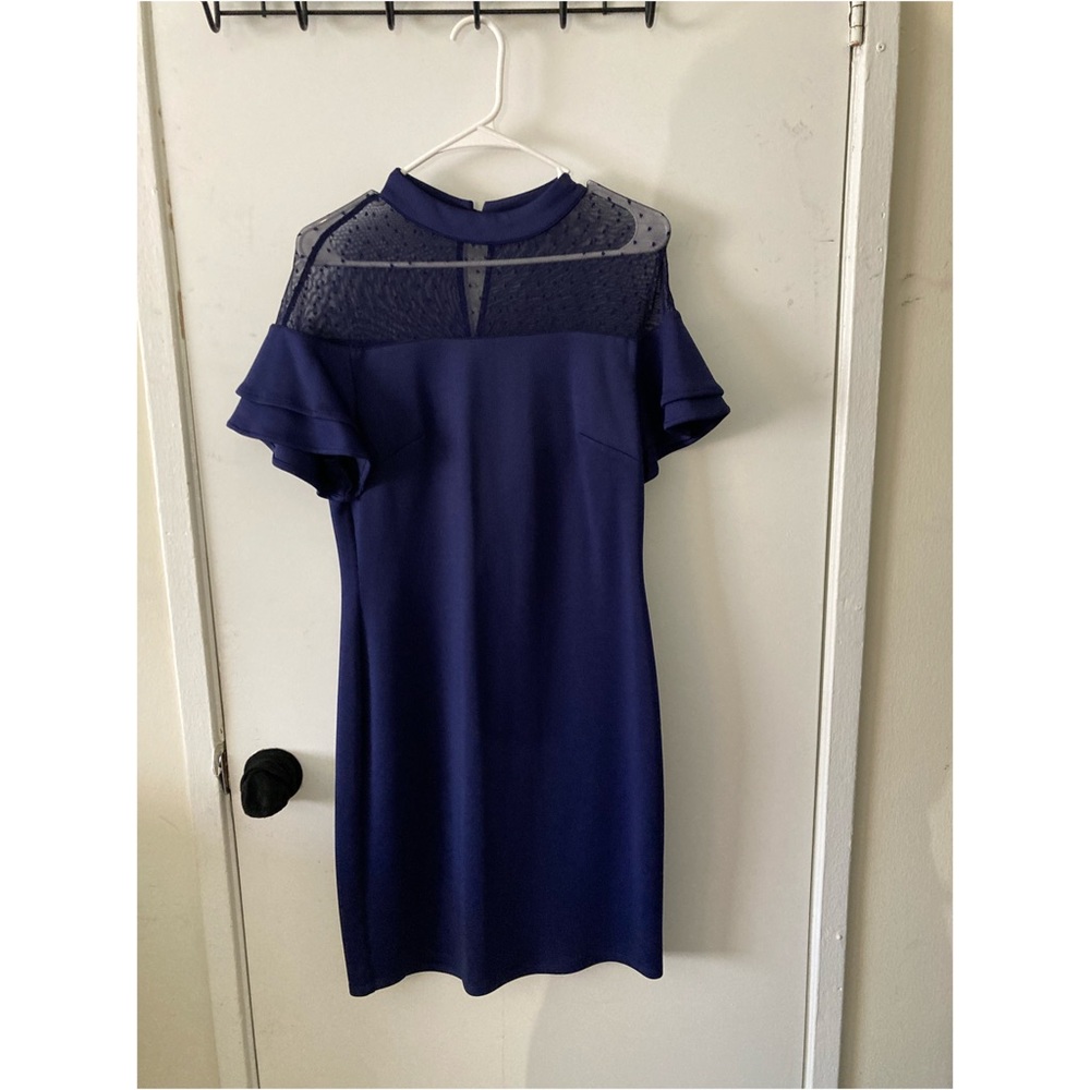 Navy blue dress size medium.